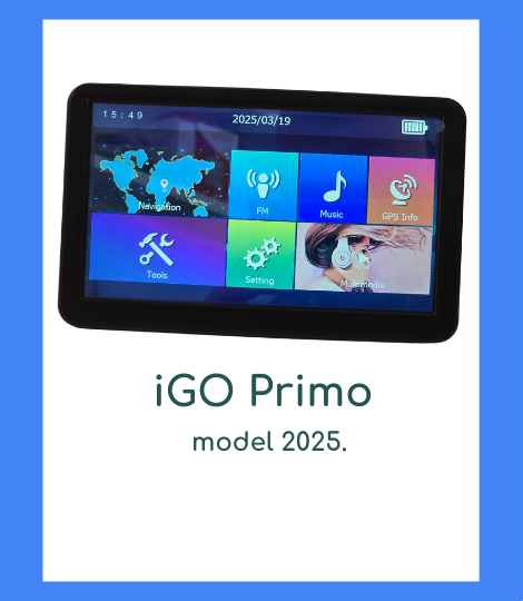 2025 iGO Primo GPS navigacija kamionski i auto 800mhz