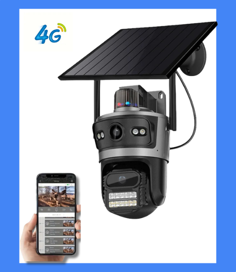 4G solarna pokretna dvostruka kamera