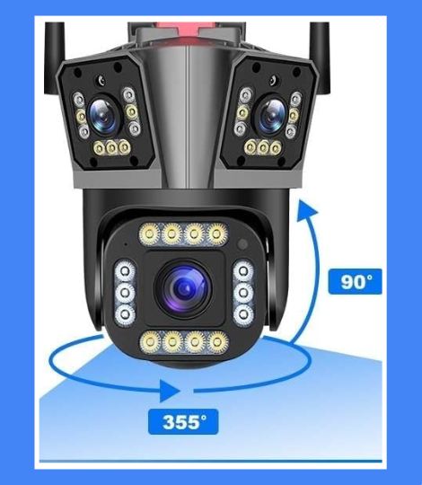 Trostruka Pokretna Vanjska WiFi Kamera + SD Kartica 64 GB GRATIS