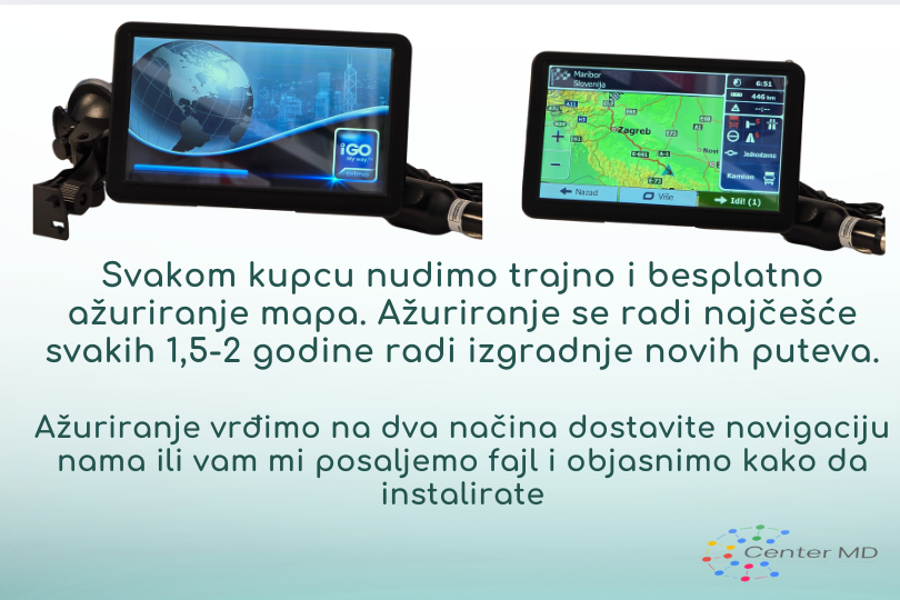 2025 iGO Primo GPS navigacija kamionski i auto 800mhz