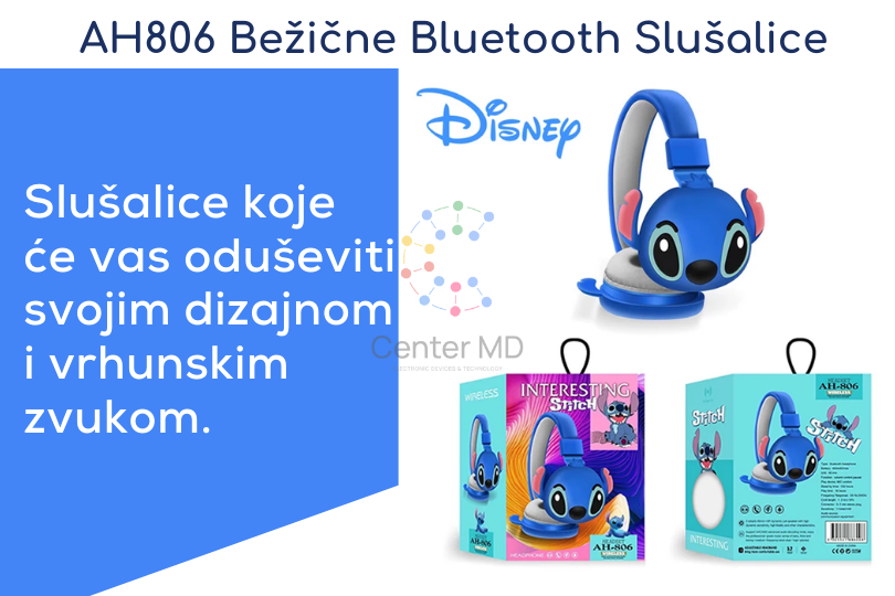 Stitch AH806 Bežične Bluetooth Slušalice