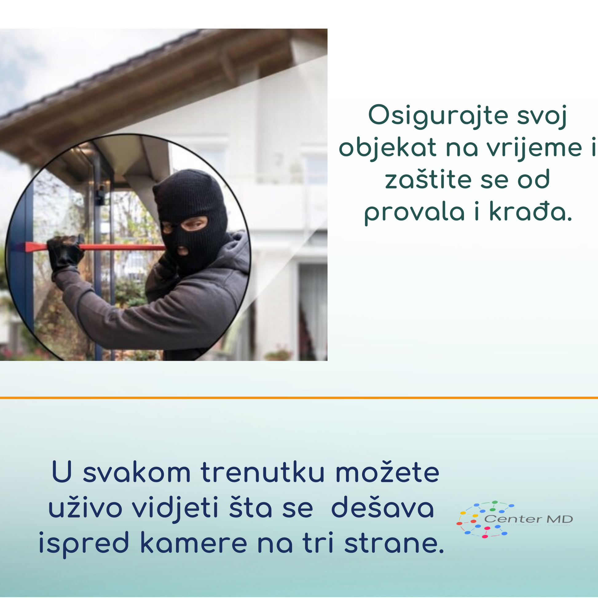 Trostruka Pokretna Vanjska WiFi Kamera +  Micro SD 64 GB GRATIS.