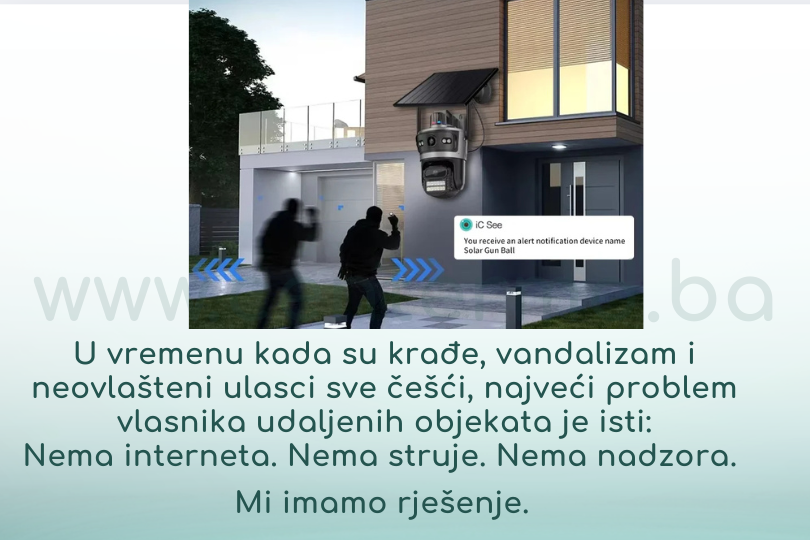 4G solarna pokretna dvostruka kamera
