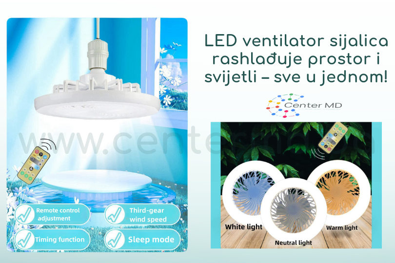 Led sijalica ventilator E27