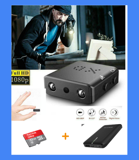 ŠPIJUNSKA KAMERA XD + POWERBANK + SD KARTICA 32 GB