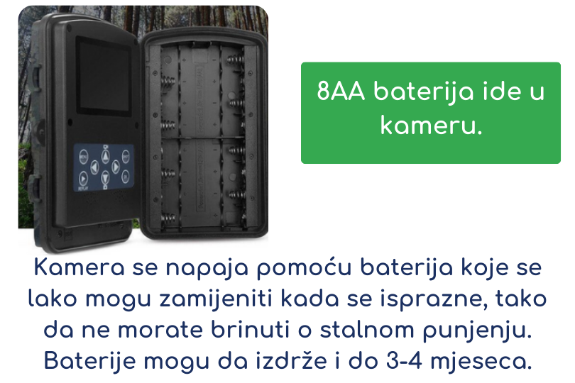 Lovačka kamera LD002 + SD 32 GB