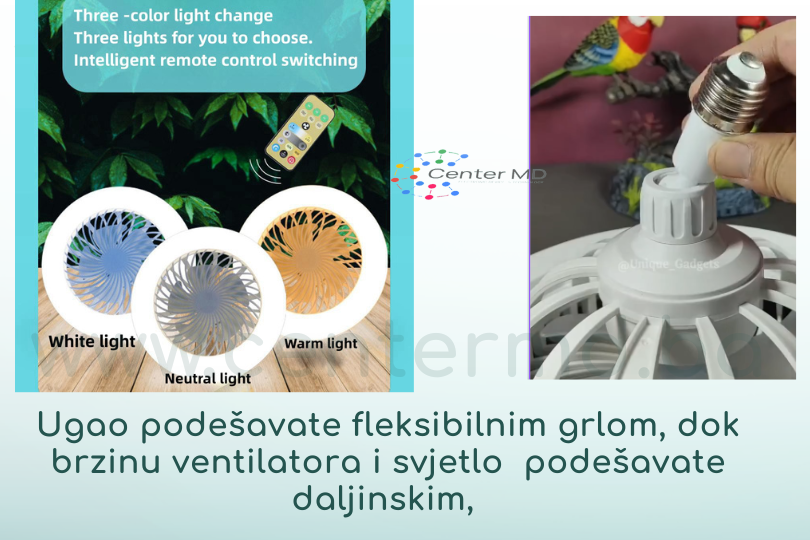 Led sijalica ventilator E27