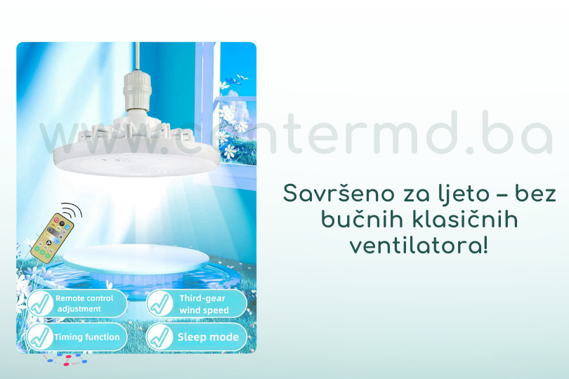 Led sijalica ventilator E27
