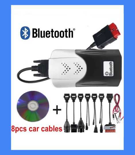 BLUETOOTH  DIJAGNOSTIKA 2024 TCS CDP ZA AUTA I KAMIONE + KABLOVI