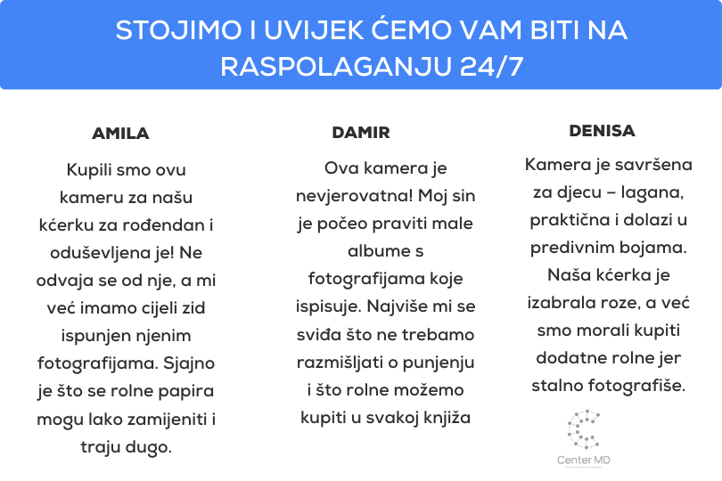 Digitalna instant dječija Kamera sa Ispisom + sd 32gb