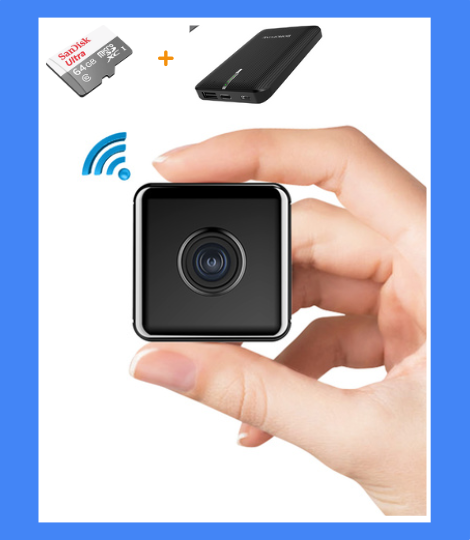 Špijunska HD wifi kamera + gratis power bank + SD 32 GB